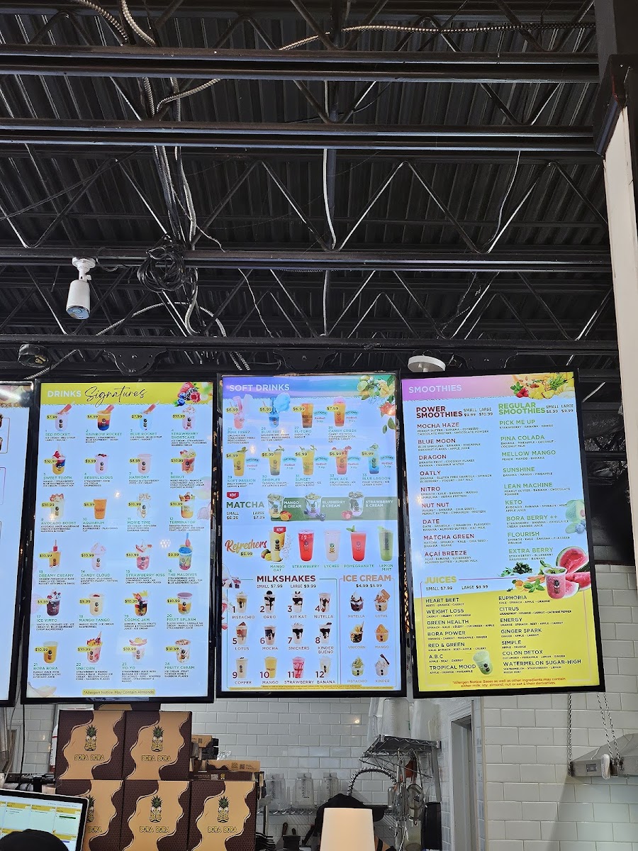 Menu Bora Bora Smoothie Cafe - Latham Albany-1