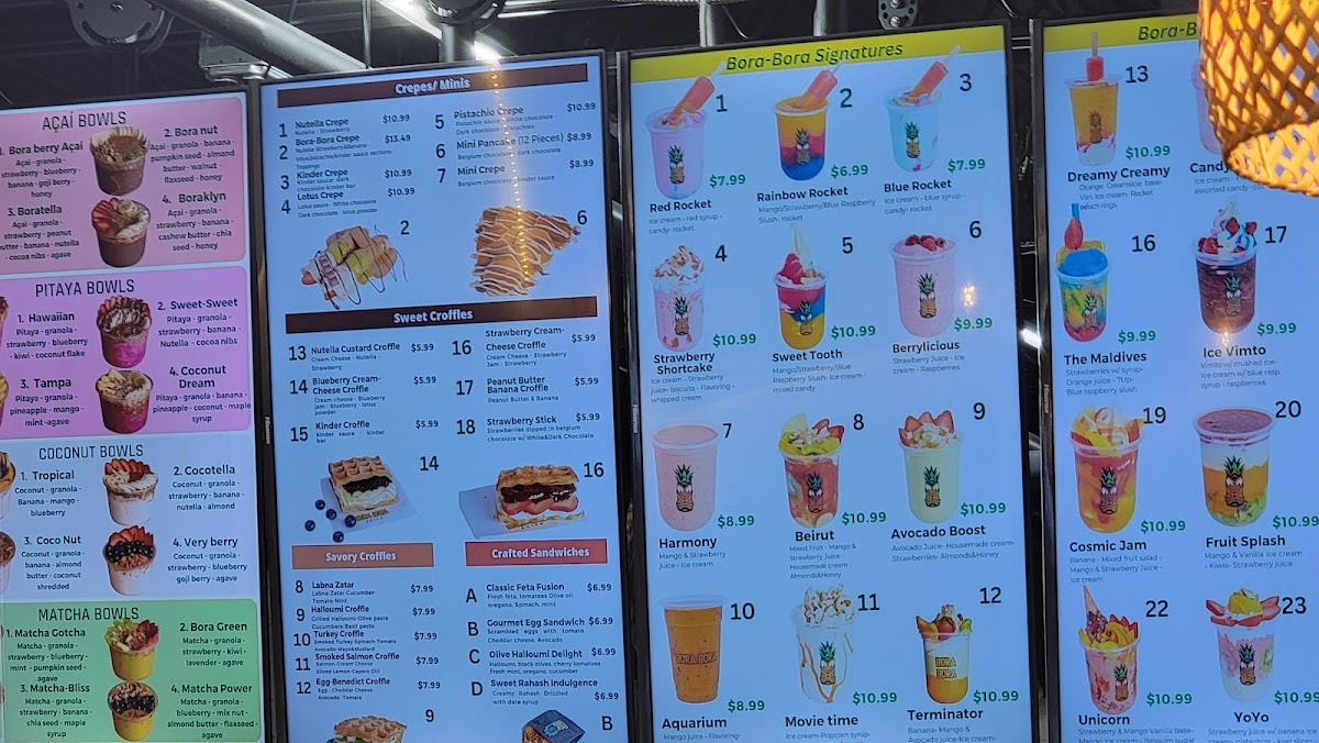 Menu Bora Bora Smoothie Cafe - Latham Albany-10