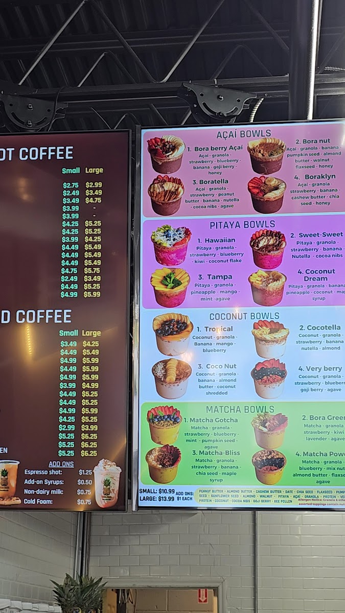 Menu Bora Bora Smoothie Cafe - Latham Albany-2