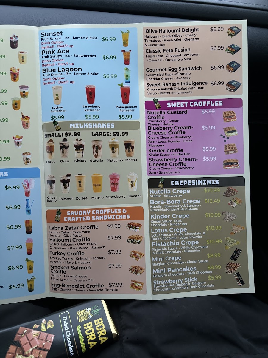 Menu Bora Bora Smoothie Cafe - Latham Albany-8