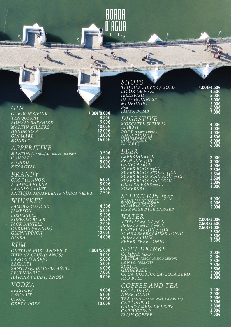 Menu Borda D’Agua Gastrobar-1
