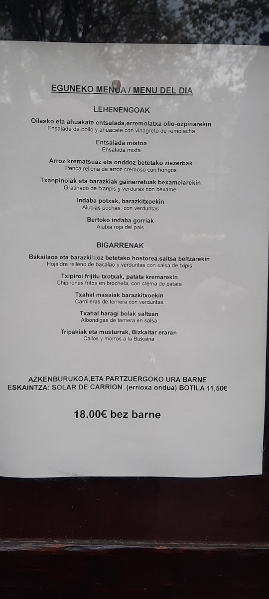 Menu Bordatxo Jatetxea-8