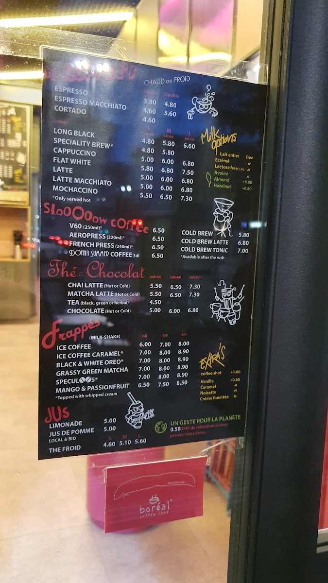 Boréal Coffee Shop - Plainpalais Menu-2
