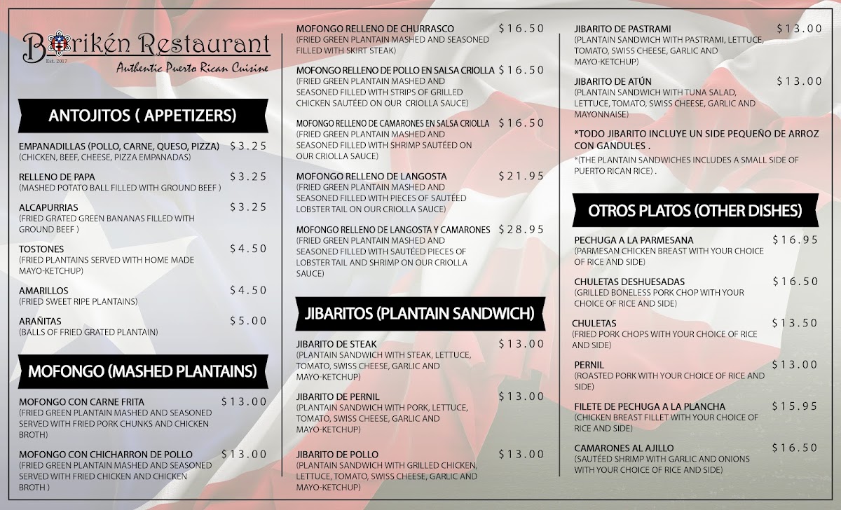 Menu Borikén Restaurant-1