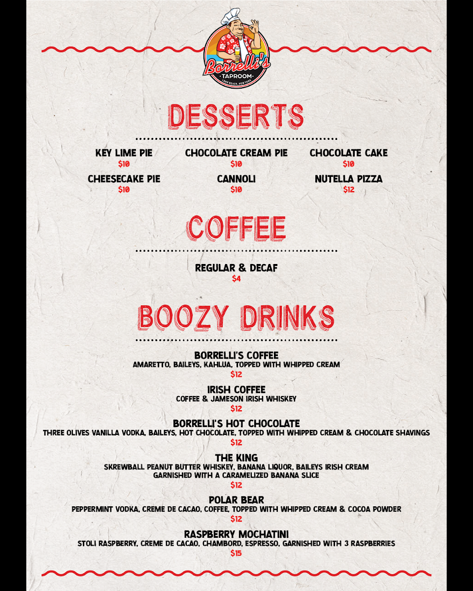 Menu Borrelli's Taproom-3