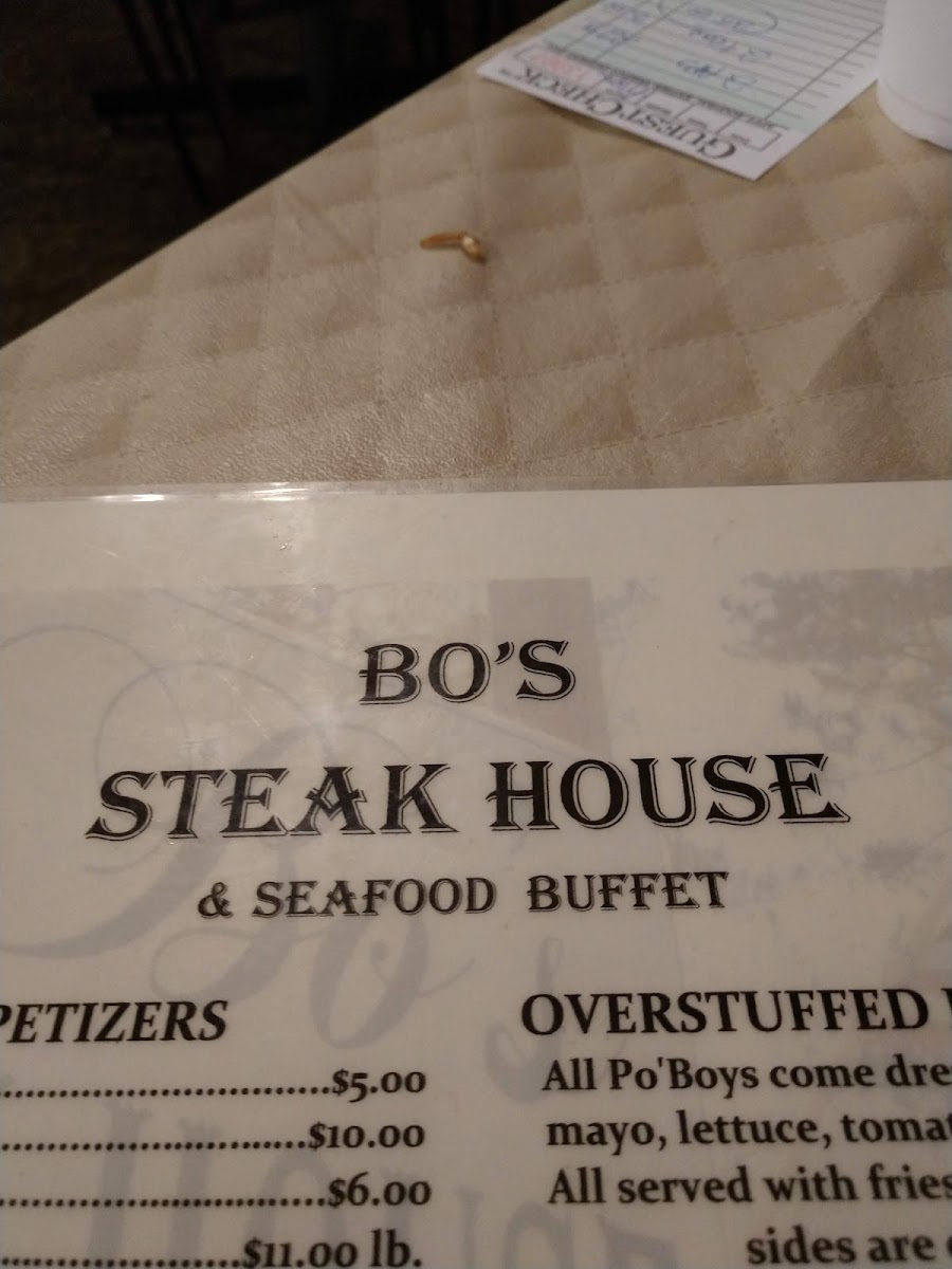 Menu Bo's Steak House-2