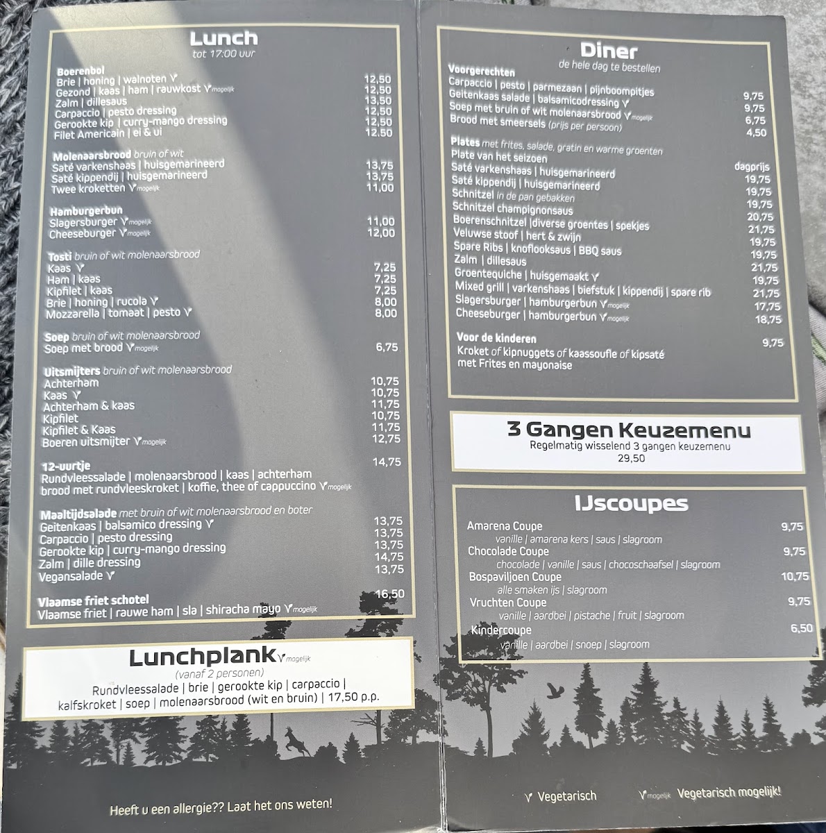 Menu Bospaviljoen 't Leesten-2