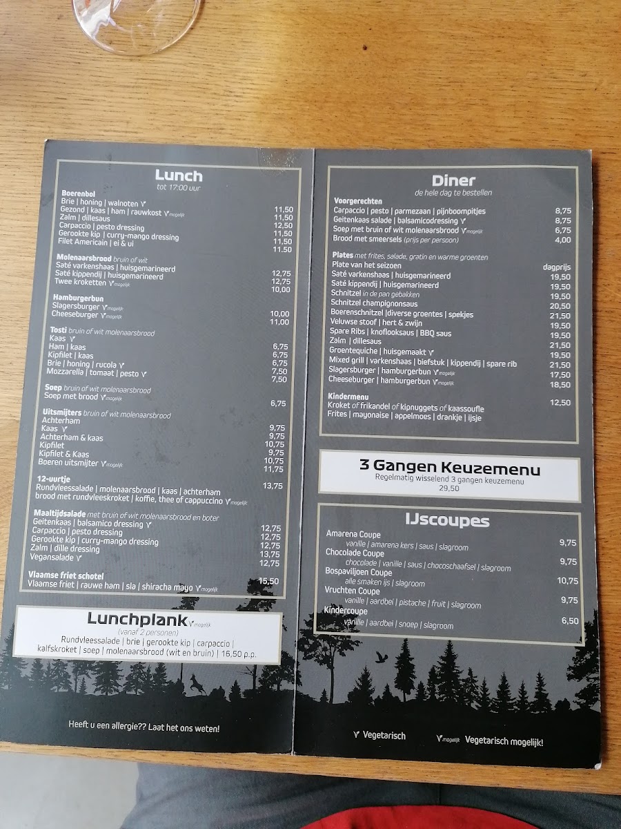 Menu Bospaviljoen 't Leesten-9