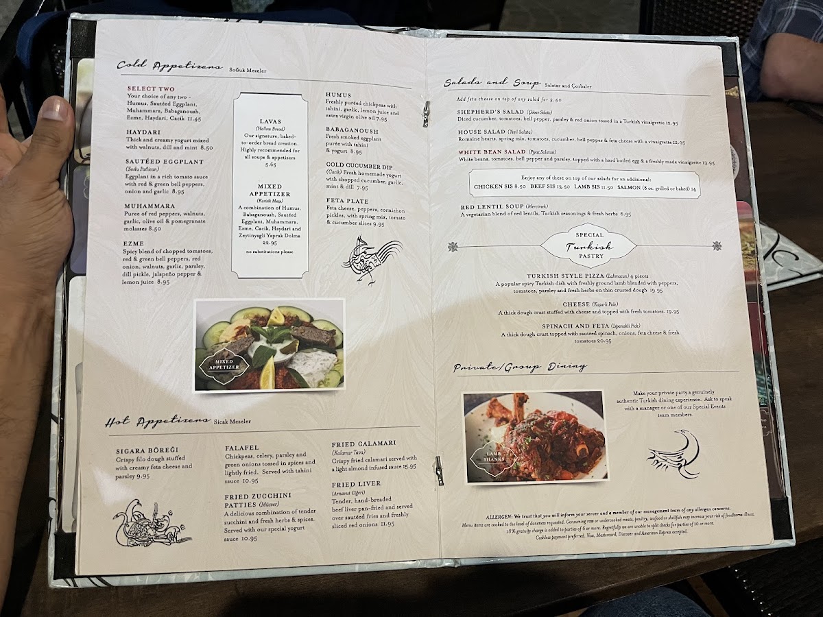 Menu Bosphorous Turkish Cuisine - Dr. Phillips-2