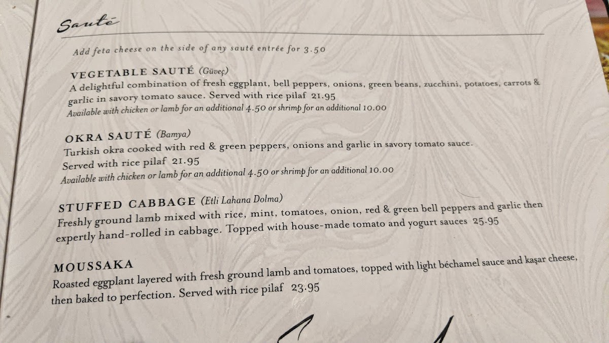 Menu Bosphorous Turkish Cuisine - Dr. Phillips-4