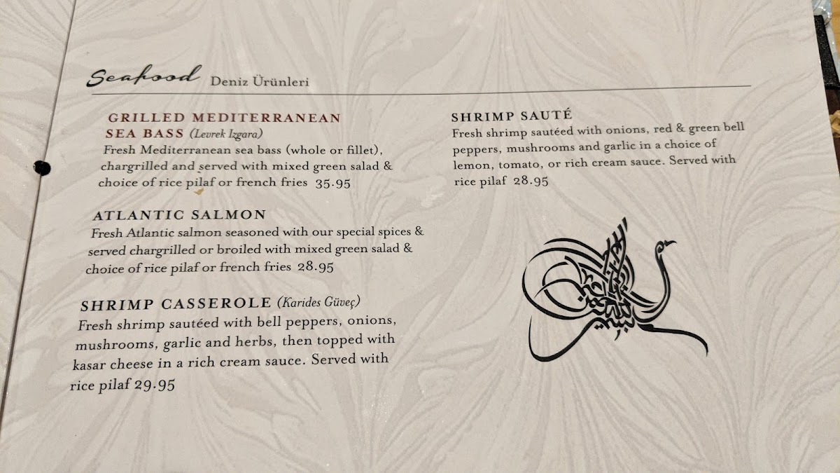 Menu Bosphorous Turkish Cuisine - Dr. Phillips-6