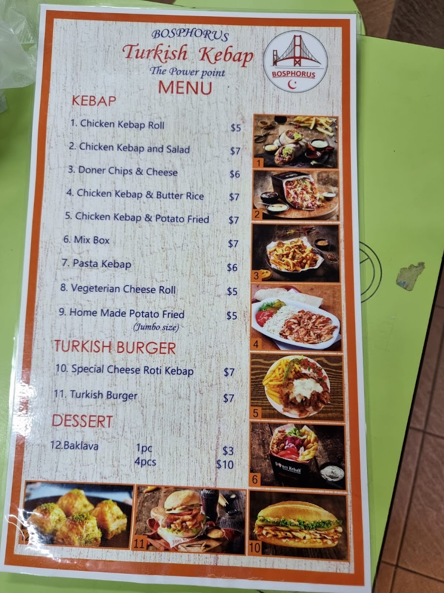 Menu Bosphorus Turkish Kebab - Golden Mile Food Centre-10