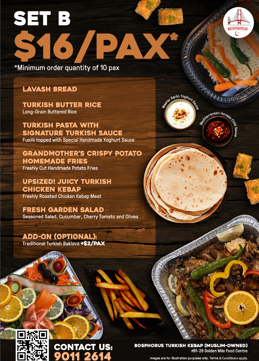 Menu Bosphorus Turkish Kebab - Golden Mile Food Centre-3