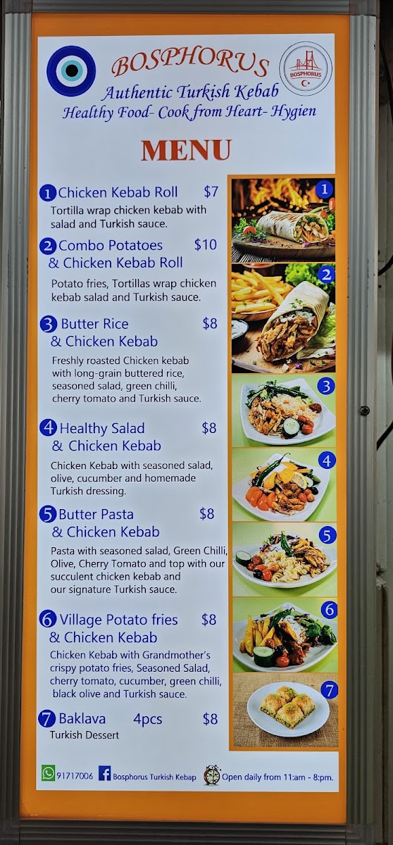 Menu Bosphorus Turkish Kebab - Golden Mile Food Centre-4