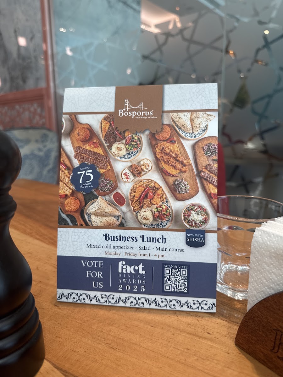 Menu Bosporus Turkish Cuisine - Abu Dhabi Mall-4