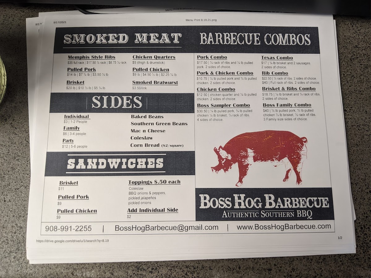 Menu Boss Hog Barbecue-8
