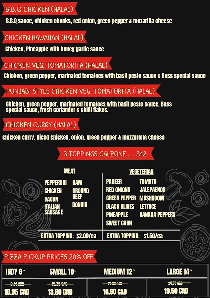 Menu Boss Pizza & Bar-1
