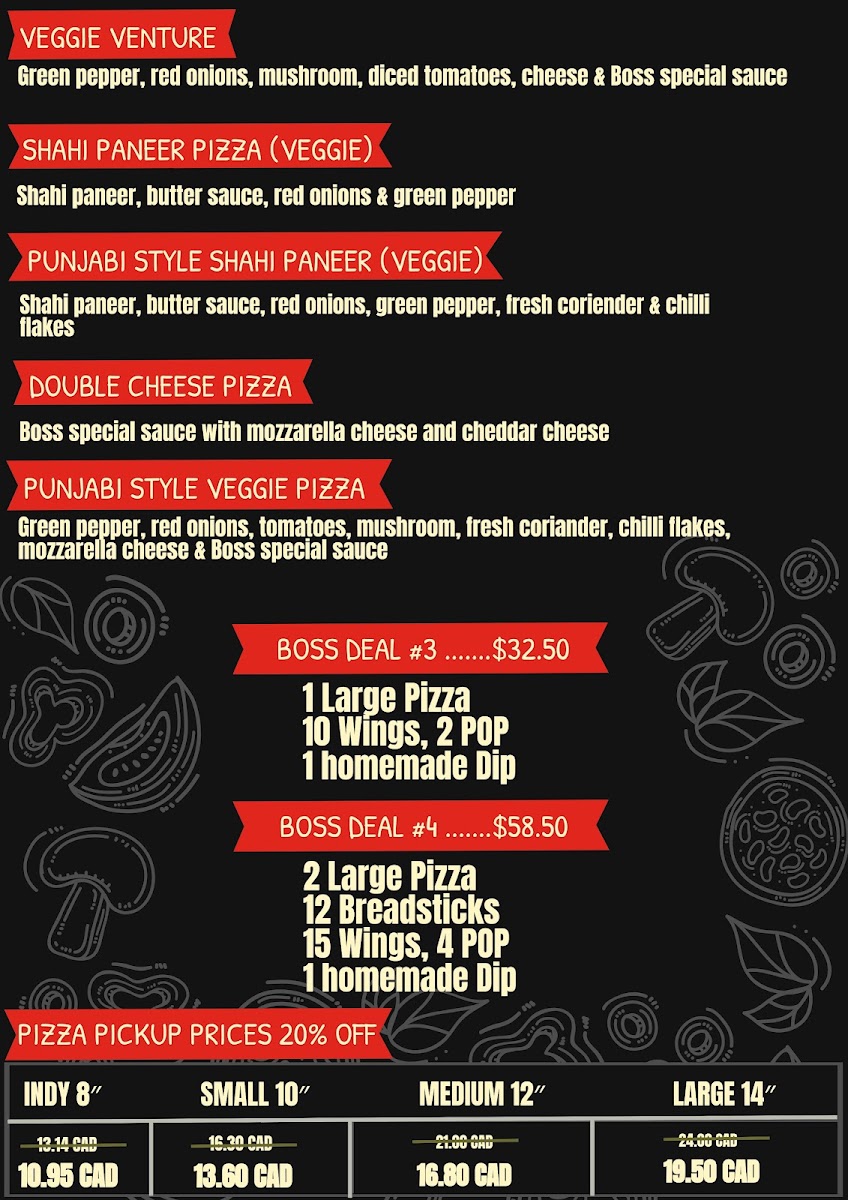 Menu Boss Pizza & Bar-2