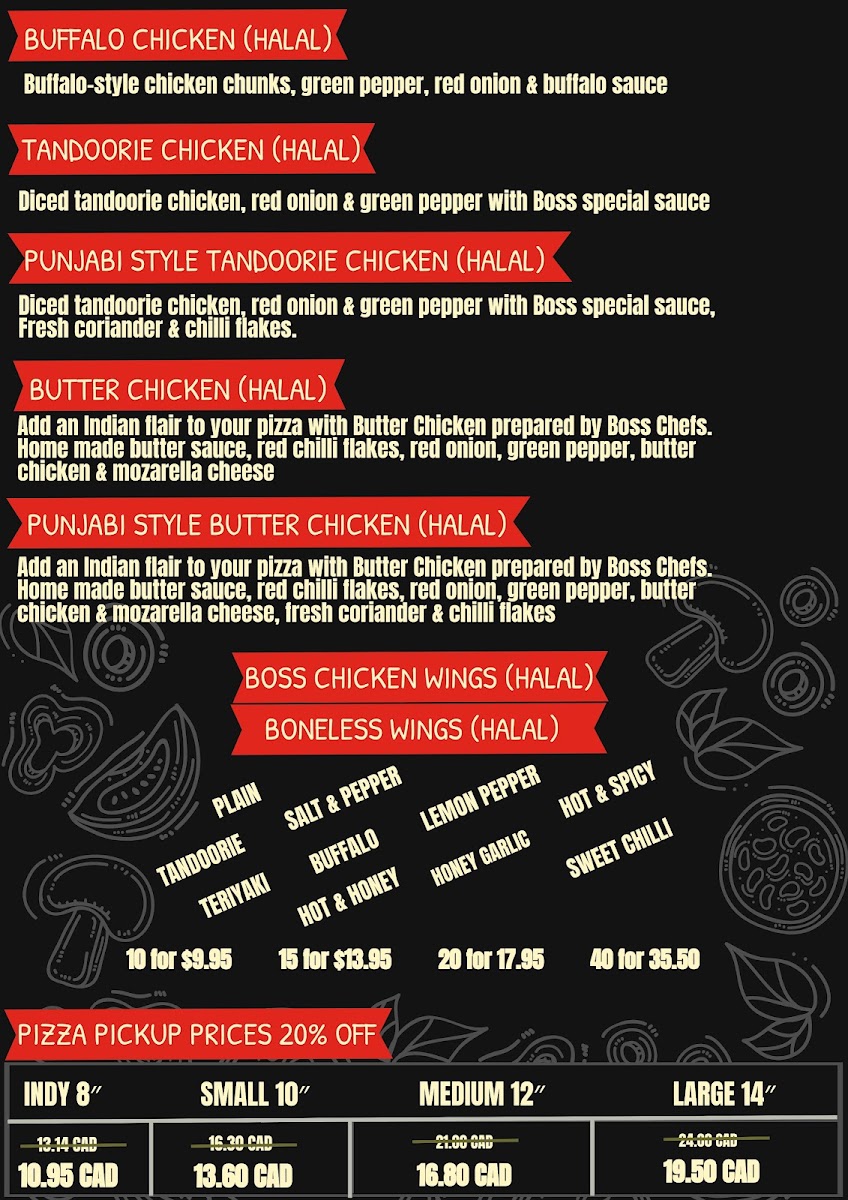Menu Boss Pizza & Bar-5