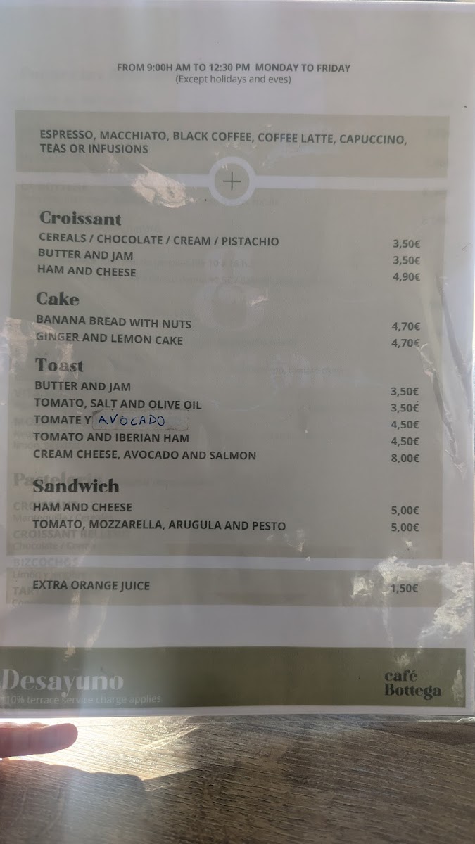 Menu Bottega Cafè-7