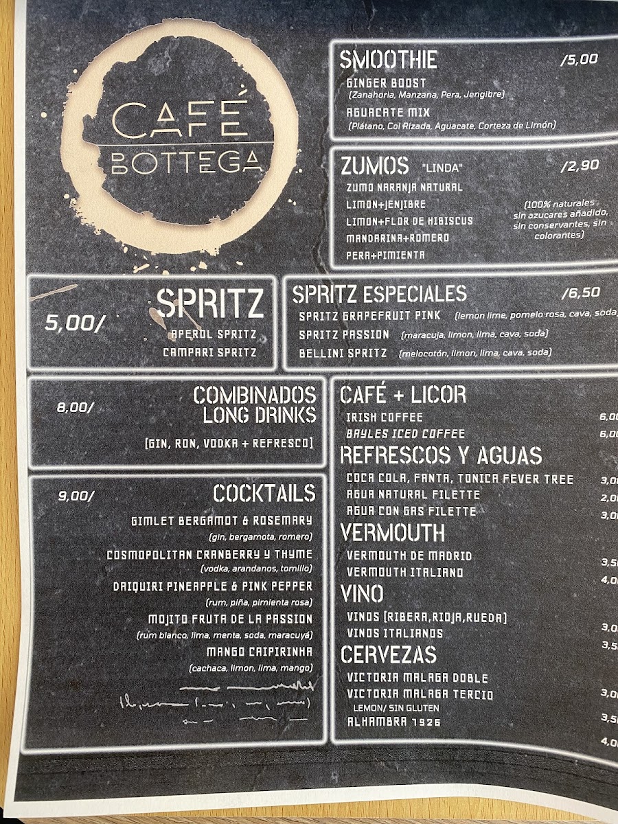 Menu Bottega Cafè-9