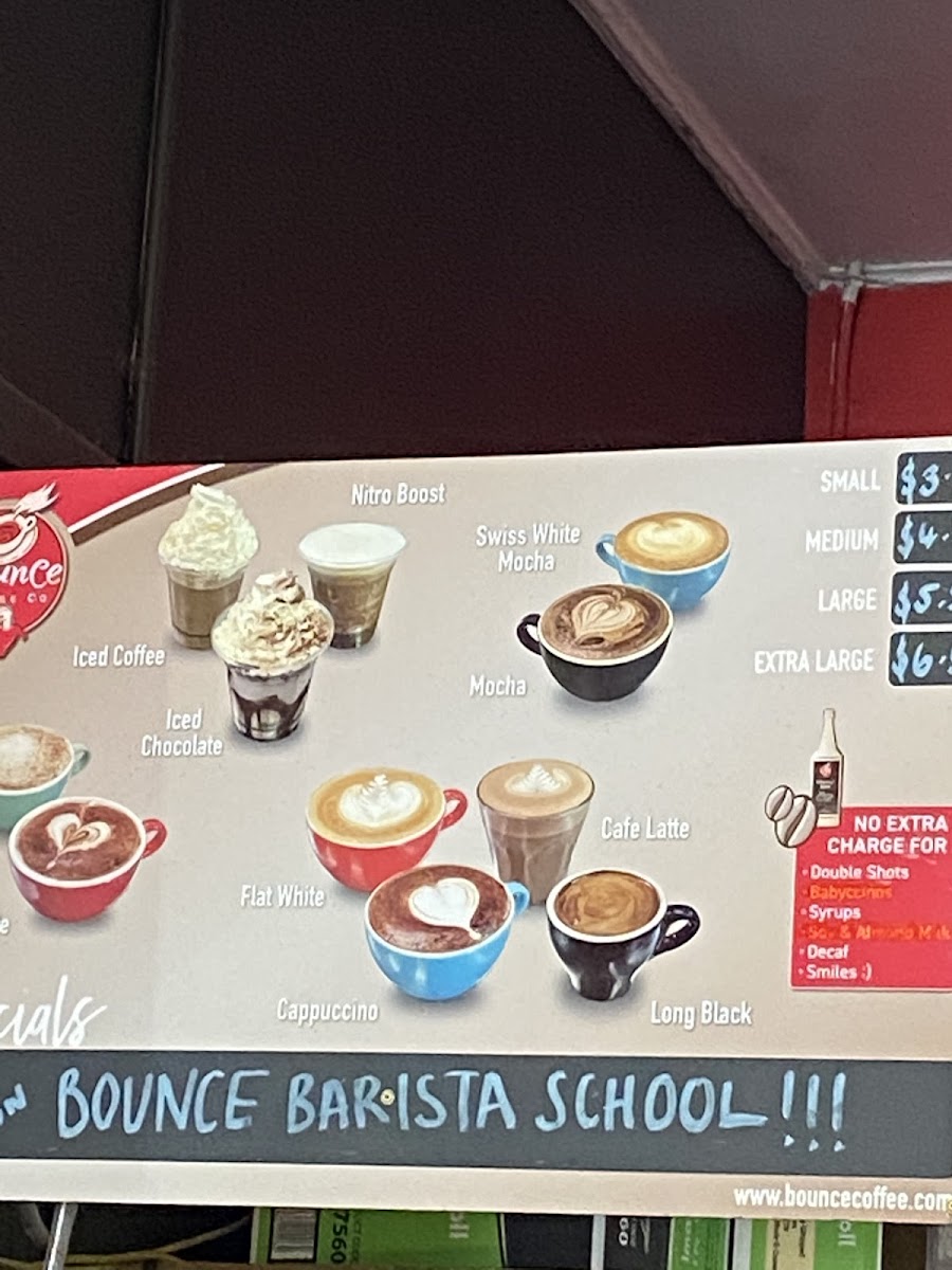 Menu Bounce Coffee Company-3