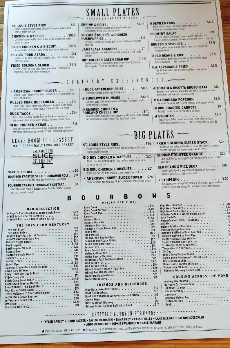 Menu Bourbon & Baker-3