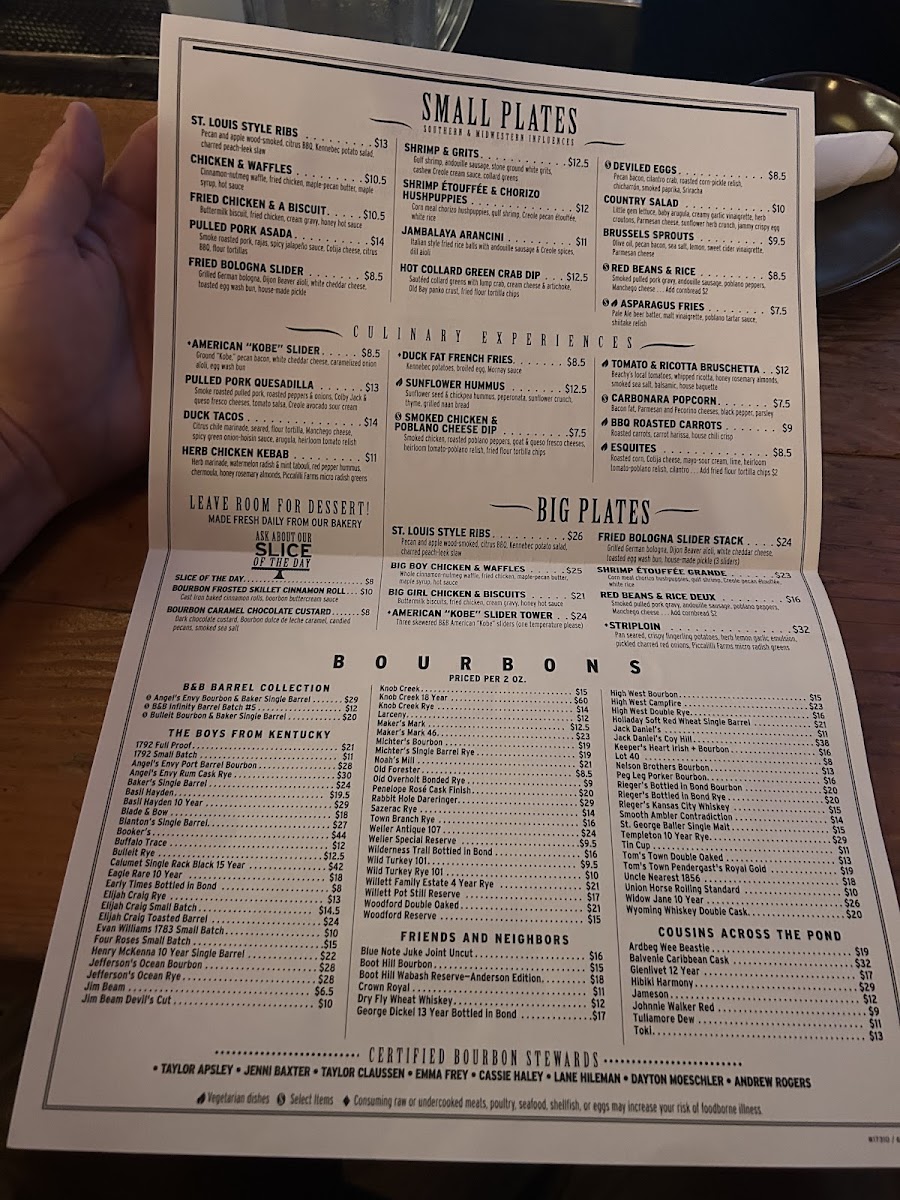 Menu Bourbon & Baker-5