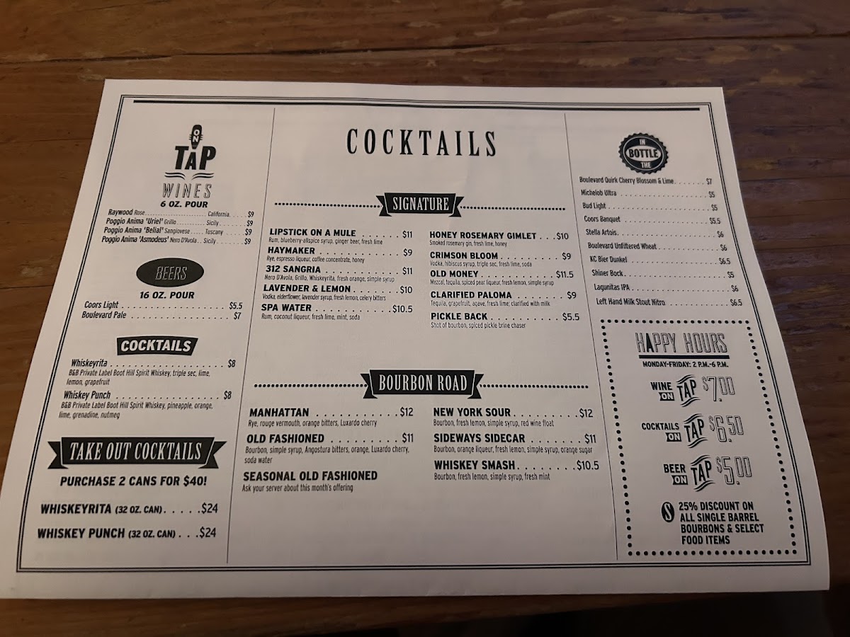 Menu Bourbon & Baker-6