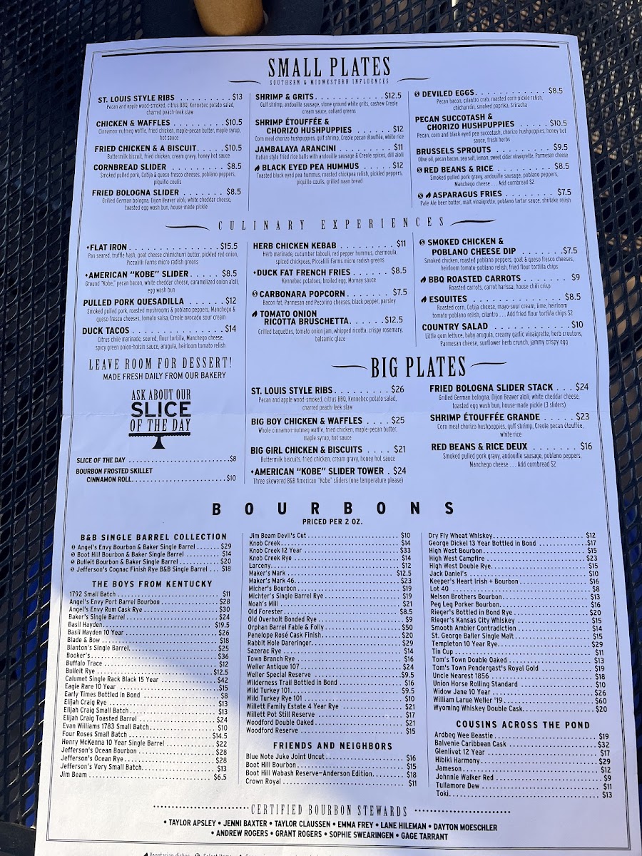 Menu Bourbon & Baker-7