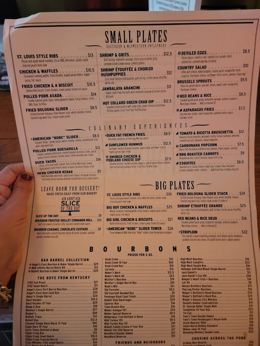 Menu Bourbon & Baker-8