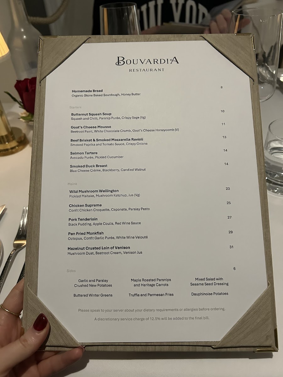 Menu Bouvardia Restaurant Bath-2