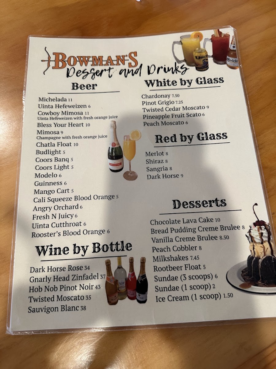Menu Bowman's Cowboy Kitchen-5