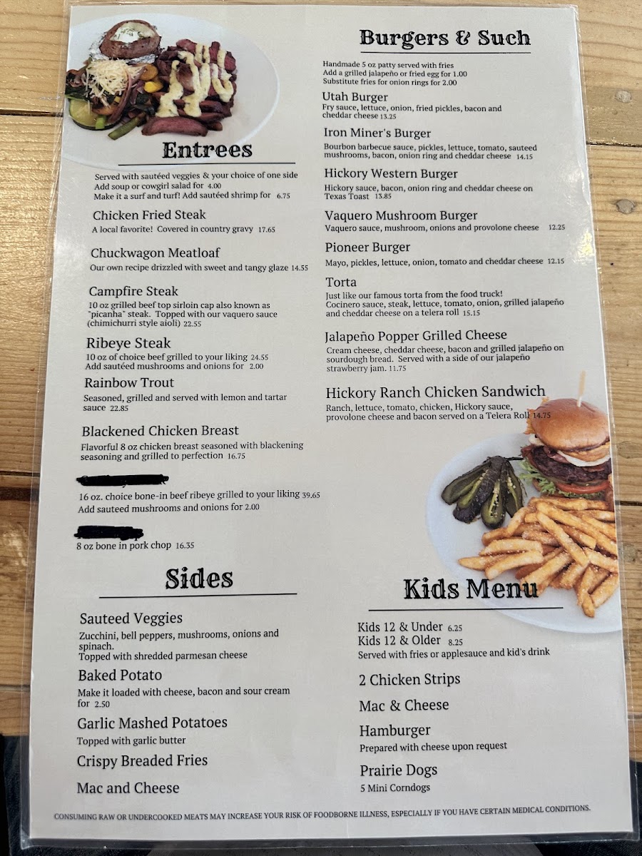 Menu Bowman's Cowboy Kitchen-6