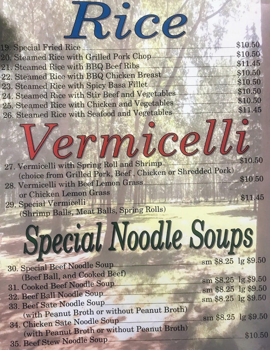 Menu Bowness Vietnamese Restaurant-10