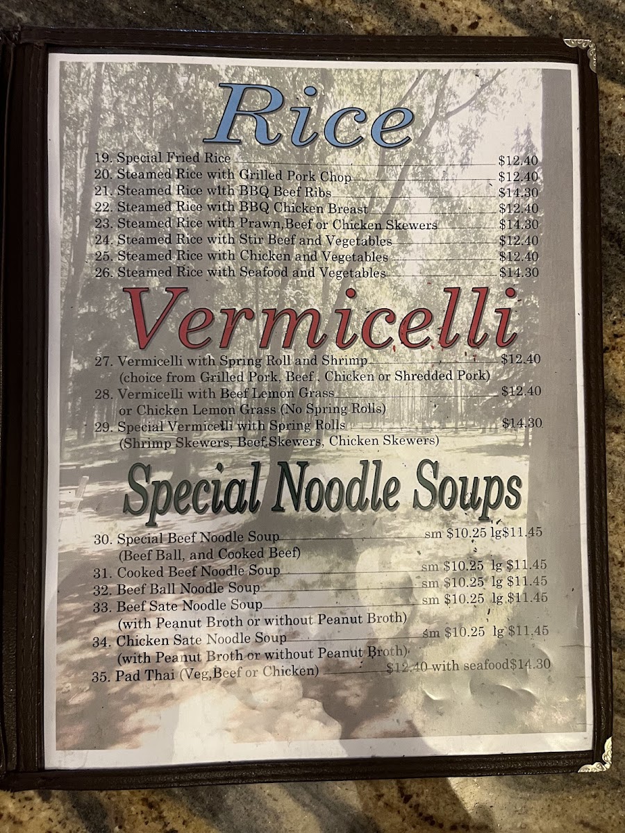Menu Bowness Vietnamese Restaurant-4