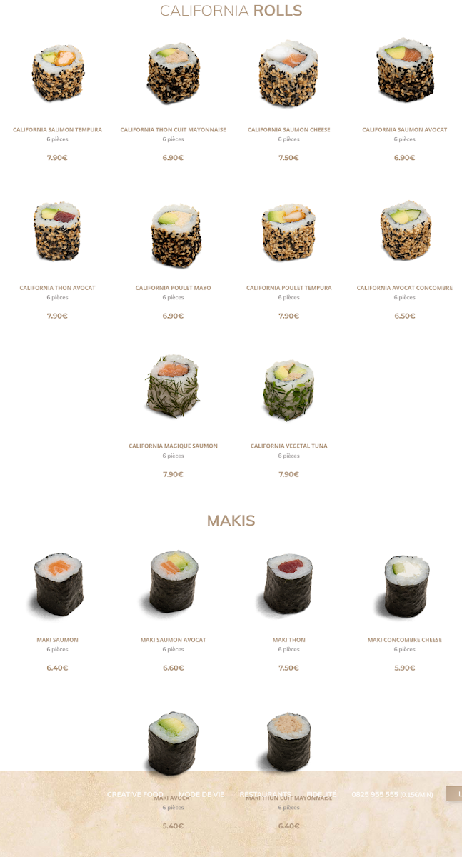Menu Bozen Cannes - Sushis & Creative Food-2