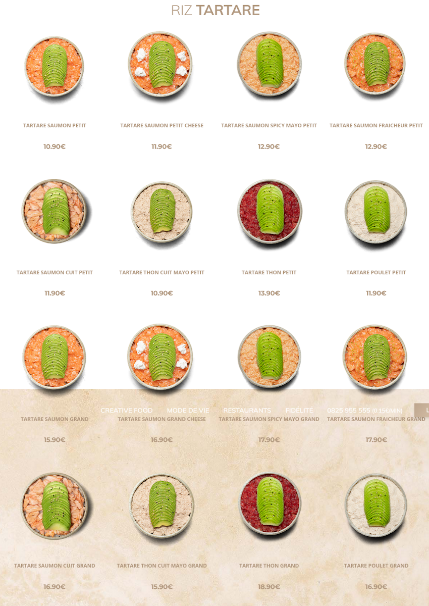 Menu Bozen Cannes - Sushis & Creative Food-7