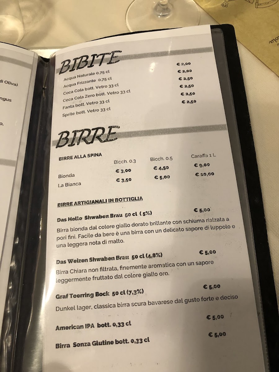 Menu Braceria 69-3