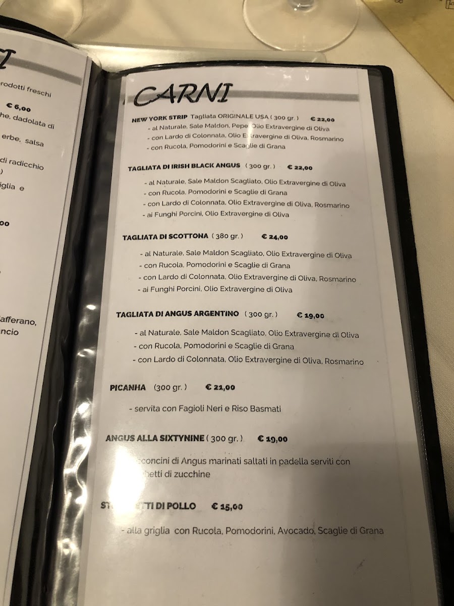 Menu Braceria 69-4