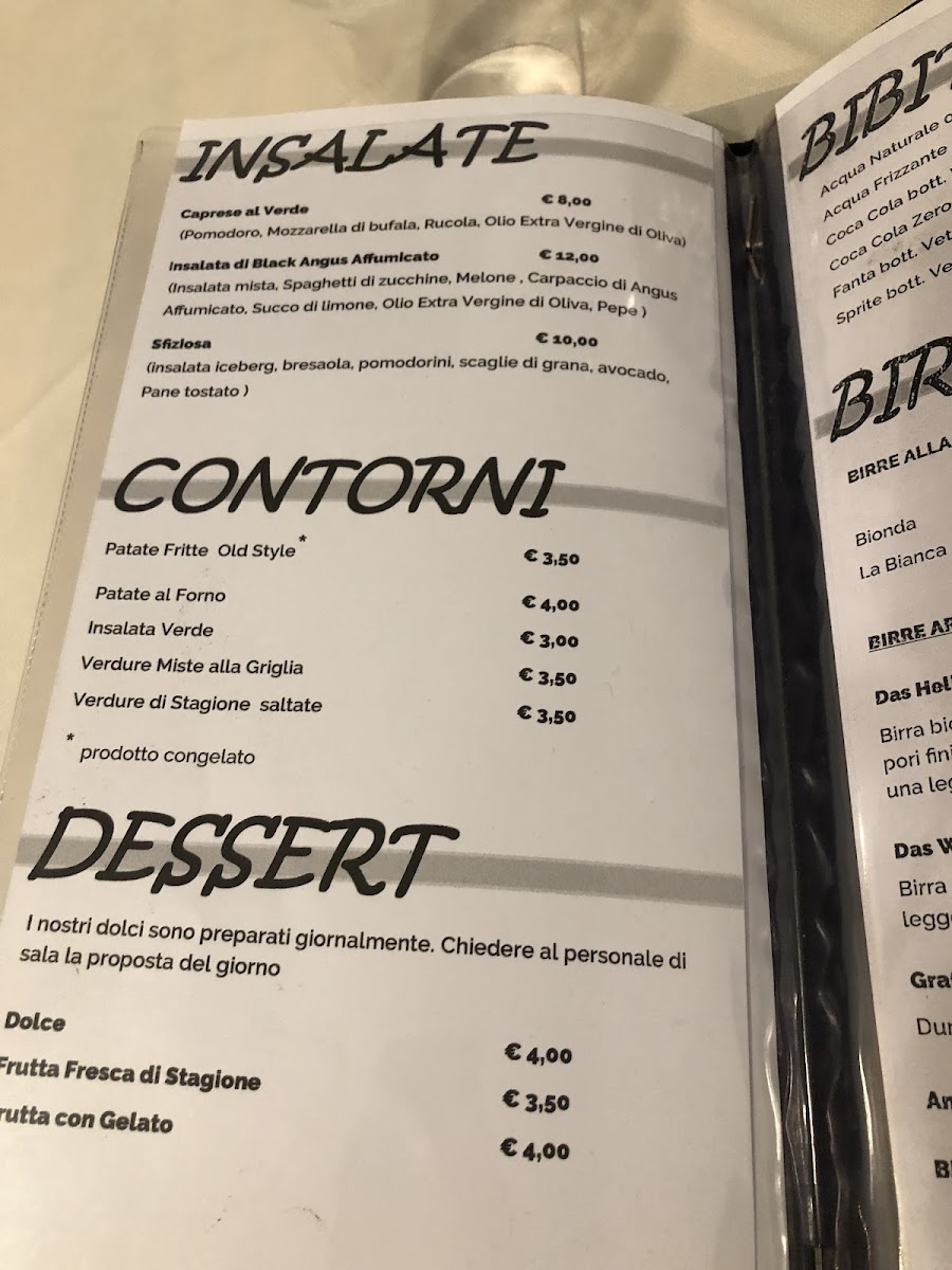 Menu Braceria 69-7