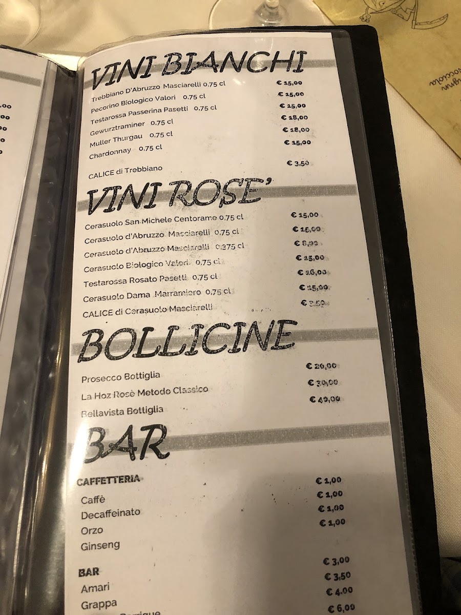 Menu Braceria 69-8