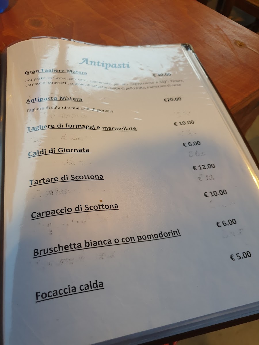 Menu Braceria Matera N5-10