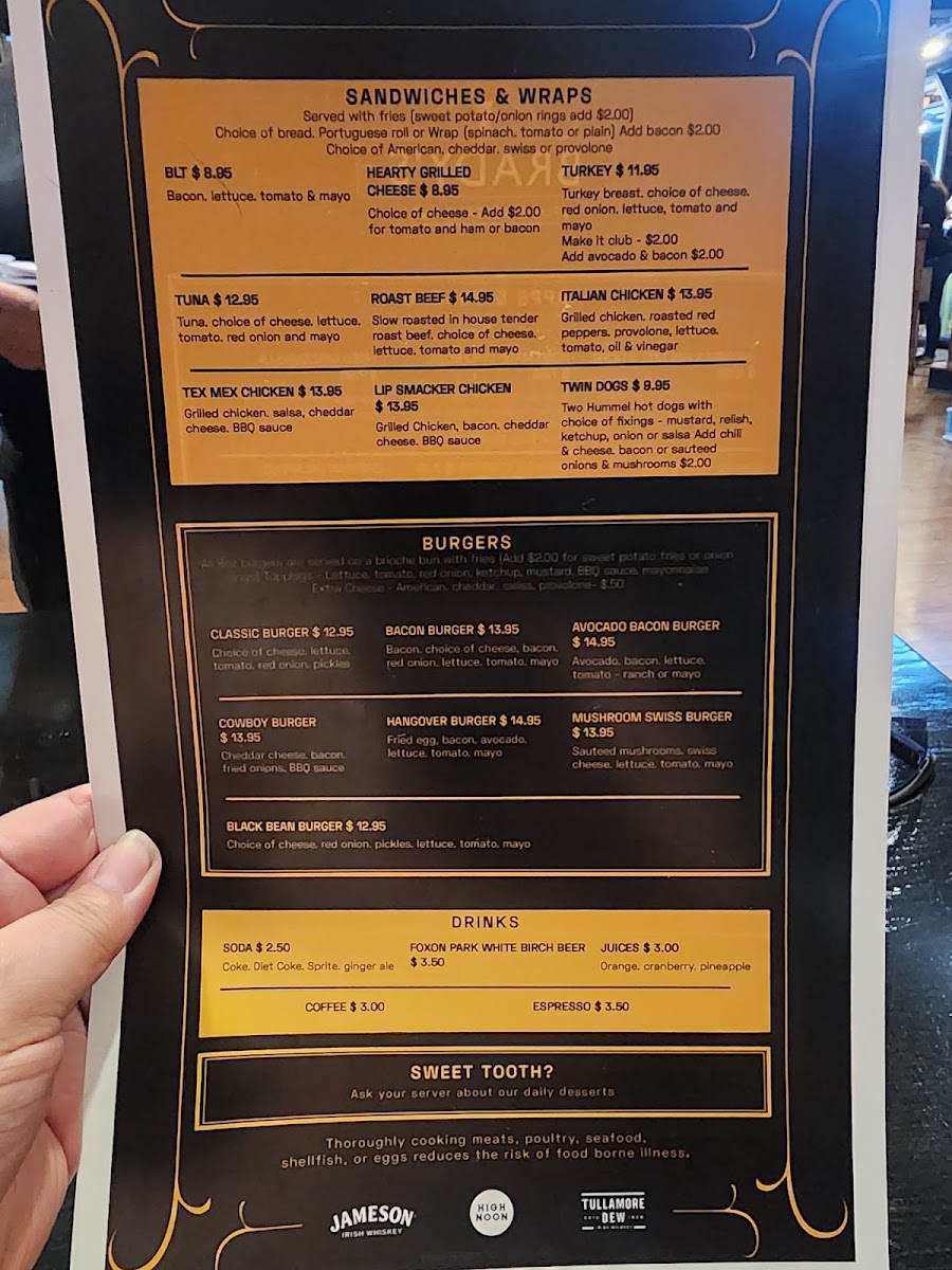 Menu Brady's Pub & Restaurant-2