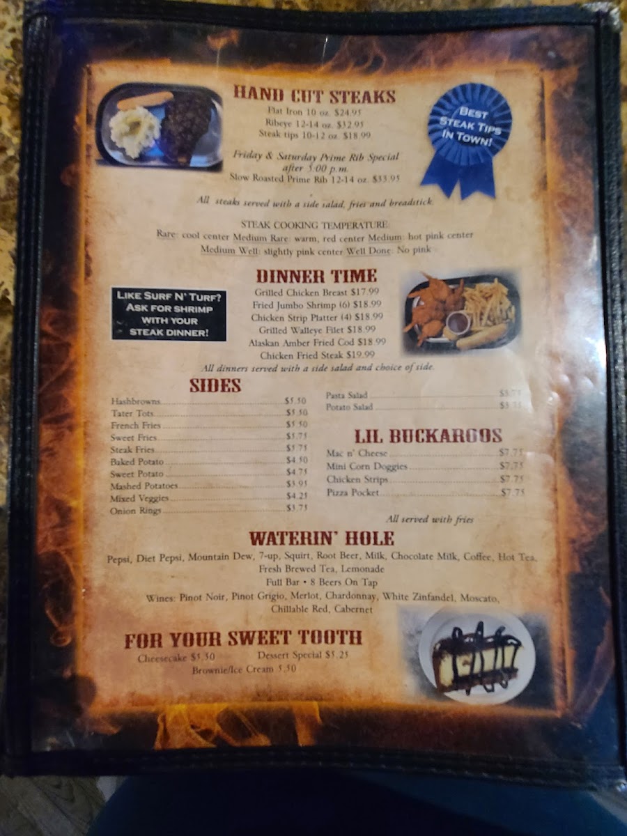 Menu Branding Iron Steakhouse-1