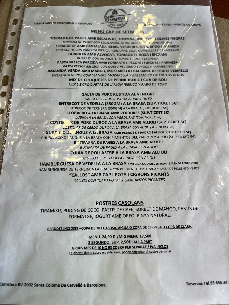 Menu Braseria Del Roc-1
