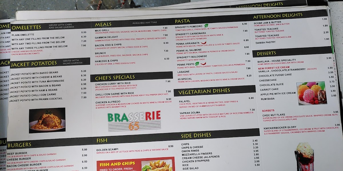 Menu Brasserie 65-2