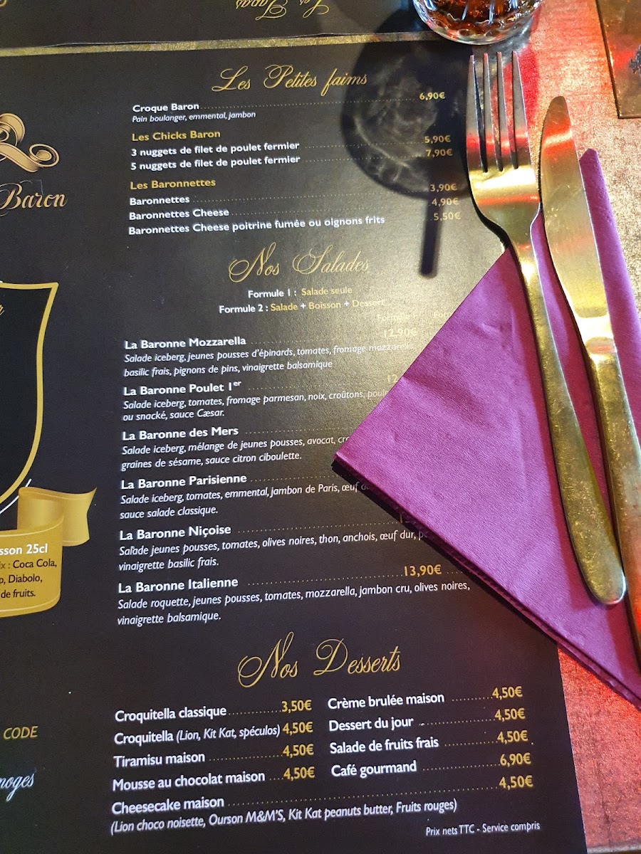 Menu Brasserie - Burger Monsieur Le Baron-10