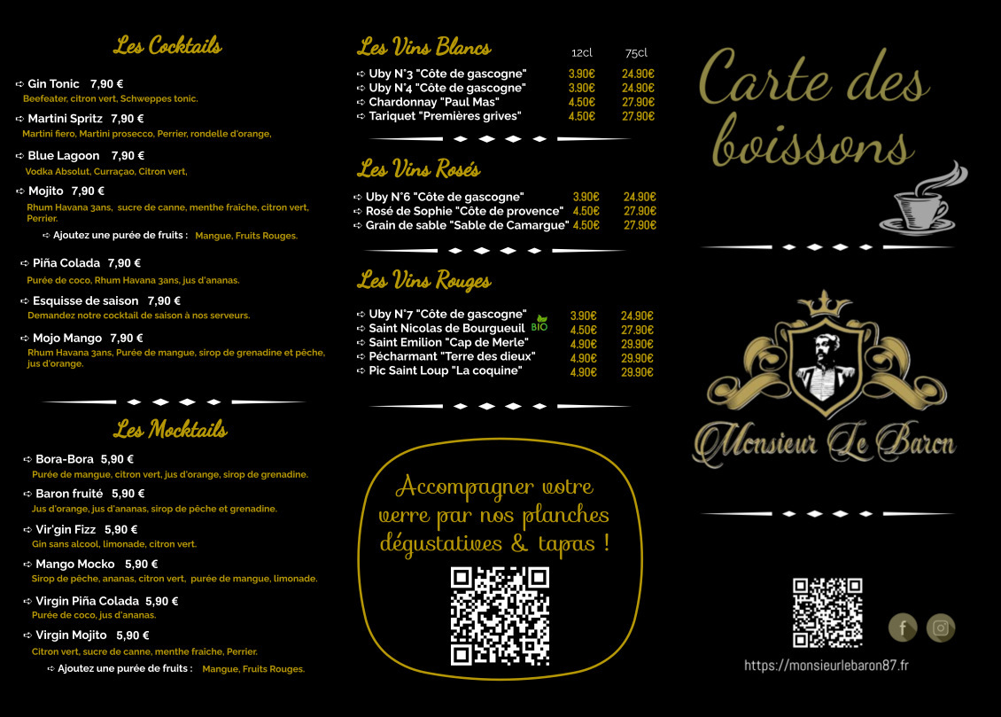 Menu Brasserie - Burger Monsieur Le Baron-5