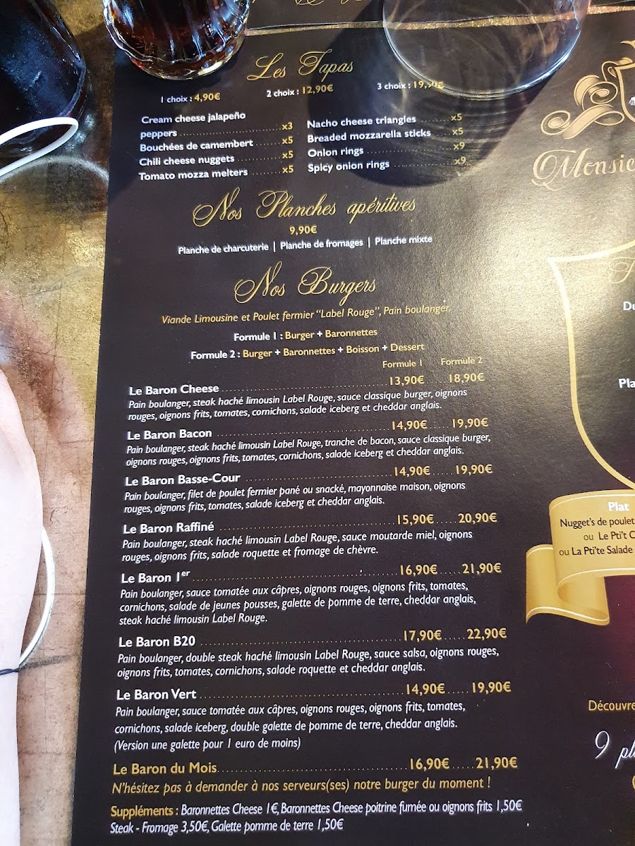 Menu Brasserie - Burger Monsieur Le Baron-9